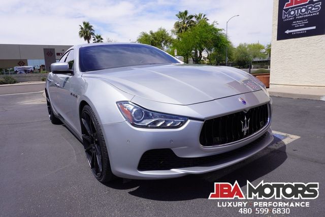 2015 Maserati Ghibli Sedan Silver over Red Carbon Fiber 22 Inch Wheels | MESA, AZ | JBA MOTORS 2015 Maserati Ghibli Sedan Silver over Red Carbon Fiber 22 Inch Wheels | MESA, AZ | JBA MOTORS
