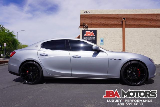 2015 Maserati Ghibli Sedan Silver over Red Carbon Fiber 22 Inch Wheels | MESA, AZ | JBA MOTORS 2015 Maserati Ghibli Sedan Silver over Red Carbon Fiber 22 Inch Wheels | MESA, AZ | JBA MOTORS