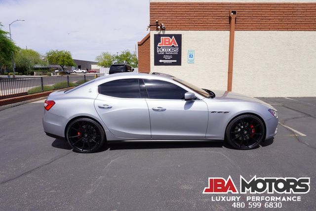 2015 Maserati Ghibli Sedan Silver over Red Carbon Fiber 22 Inch Wheels | MESA, AZ | JBA MOTORS 2015 Maserati Ghibli Sedan Silver over Red Carbon Fiber 22 Inch Wheels | MESA, AZ | JBA MOTORS