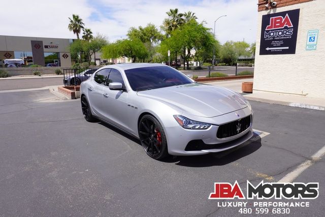 2015 Maserati Ghibli Sedan Silver over Red Carbon Fiber 22 Inch Wheels | MESA, AZ | JBA MOTORS 2015 Maserati Ghibli Sedan Silver over Red Carbon Fiber 22 Inch Wheels | MESA, AZ | JBA MOTORS