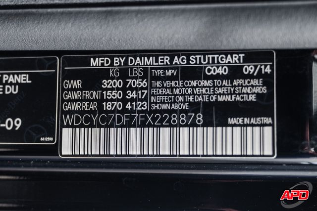 2015 Mercedes-Benz G-Class G 63 AMG 2015 Mercedes-Benz G-Class G 63 AMG