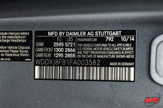 2015 Mercedes-Benz S-Class S 550 4MATIC 2015 Mercedes-Benz S-Class S 550 4MATIC