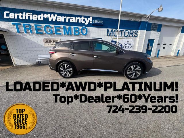 2015 Nissan Murano AWD Platinum | Bentleyville, Pennsylvania | Tregembo Motors