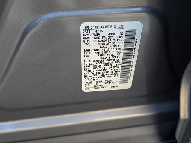 2015 Nissan Rogue Select S