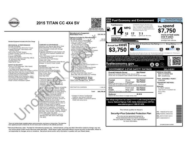 2015 Nissan Titan SV