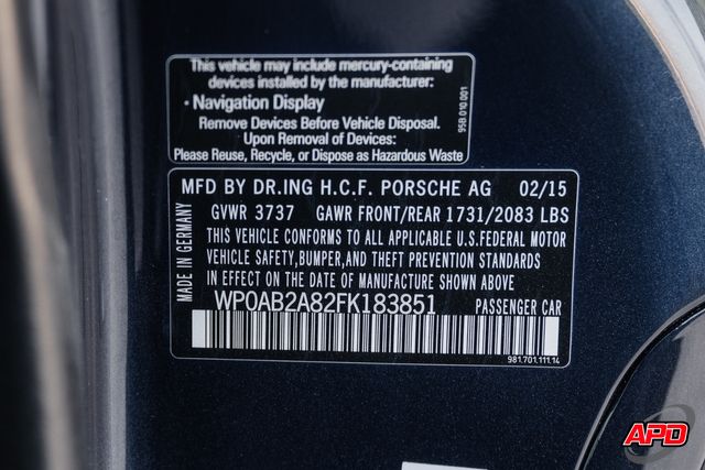 2015 Porsche Cayman S 2015 Porsche Cayman S