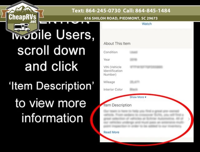 2015 Thor Windsport 34E | Piedmont, SC | Cheap RV's LLC 2015 Thor Windsport 34E | Piedmont, SC | Cheap RV's LLC