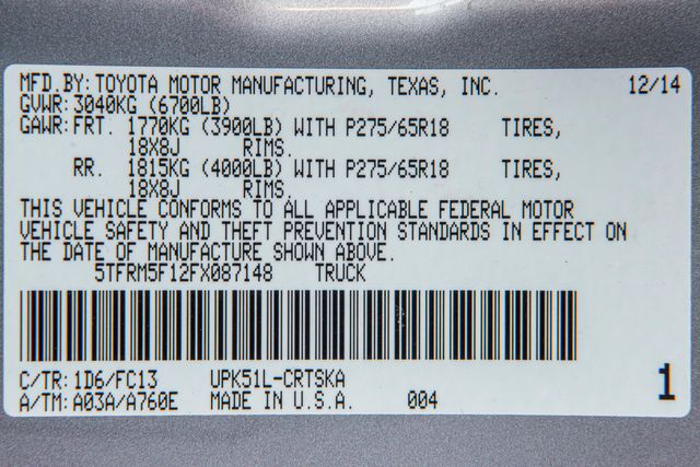 2015 Toyota Tundra SR5 | Van Nuys, CA | Stellar Auto INC.