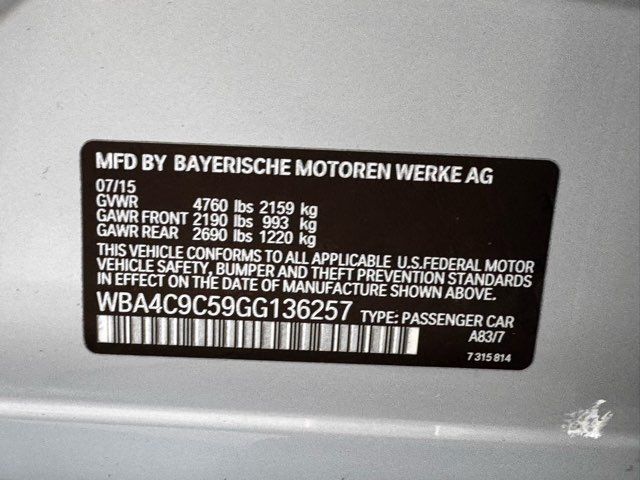 2016 BMW 4 Series 428i xDrive Gran Coupe