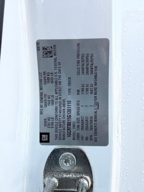 2016 Chevrolet Colorado Work Truck