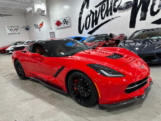 2016 Chevrolet Corvette Coupe 2LT, Z51, J6F, CF Skirts/Splitter, Glass, 6k | Dallas, Texas | Corvette Warehouse 