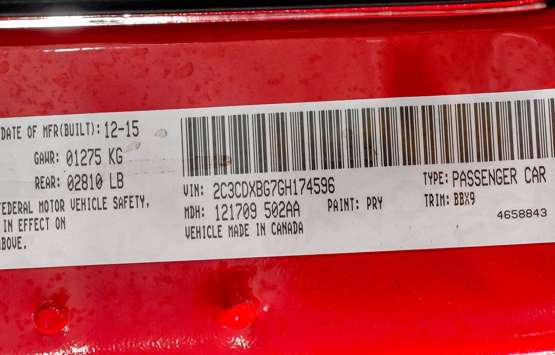 2016 Dodge Charger SE Redline Tricoat Pearl 20