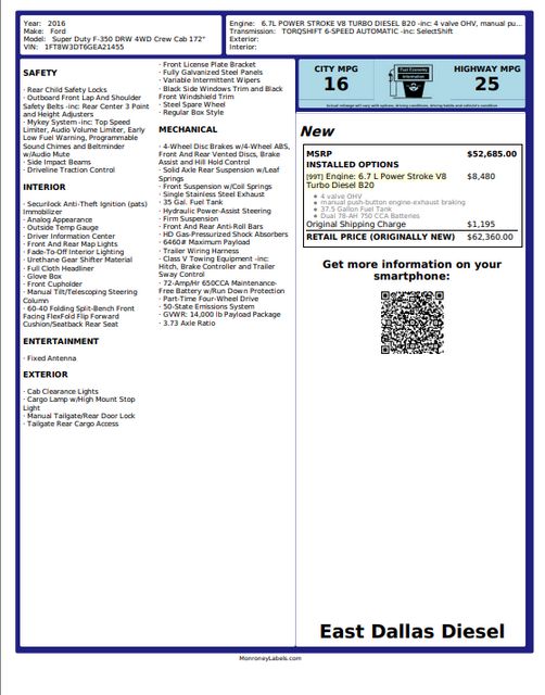 2016 Ford F-350 Super Duty Platinum | Dallas, TX | East Dallas Diesel