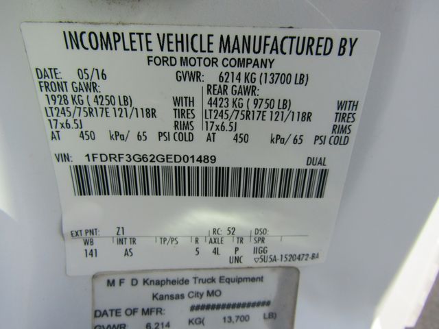 2016 Ford F350 Dually 2wd with 9' Knapheide Flip-Top Utility Bed 2016 Ford F350 Dually 2wd with 9' Knapheide Flip-Top Utility Bed