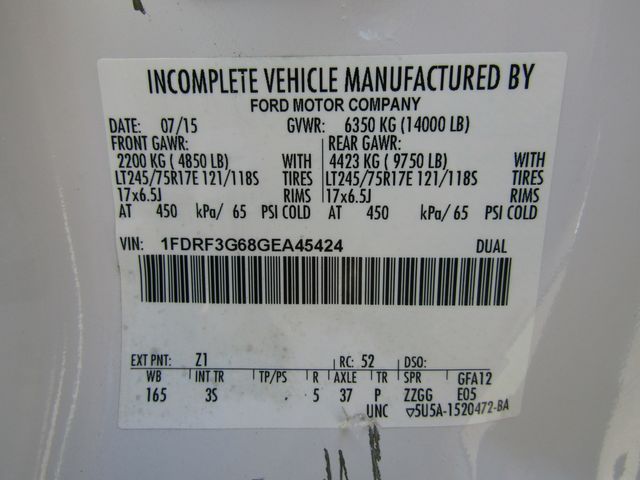 2016 Ford F350 12' Stake Body 2wd Truck