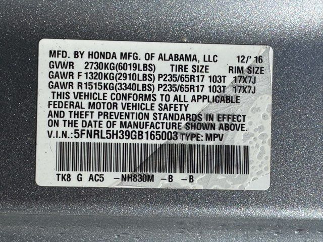 2016 Honda Odyssey SE