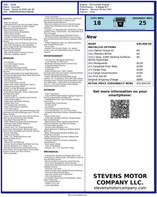 2016 Hyundai Santa Fe SE OneOwner ExtraClean | Dallas, TX | Stevens Motor Company LLC 2016 Hyundai Santa Fe SE OneOwner ExtraClean | Dallas, TX | Stevens Motor Company LLC