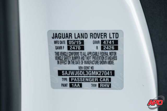 2016 Jaguar F-TYPE R 2016 Jaguar F-TYPE R