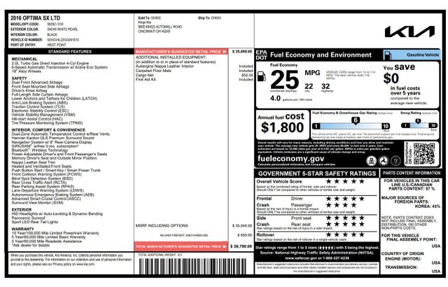 2016 Kia Optima SXL Turbo | Addison, TX | Mr Car Guys 2016 Kia Optima SXL Turbo | Addison, TX | Mr Car Guys