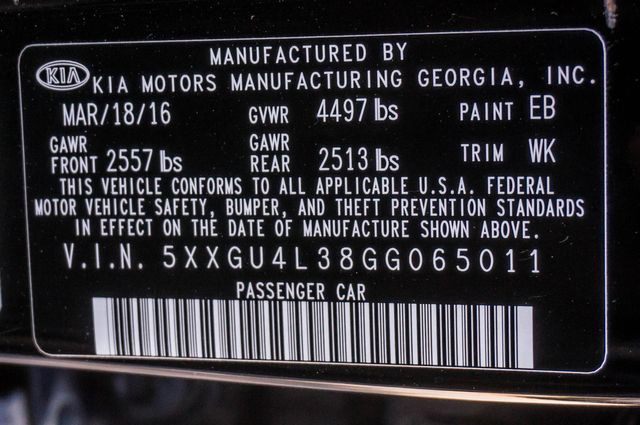 2016 Kia Optima EX 2016 Kia Optima EX