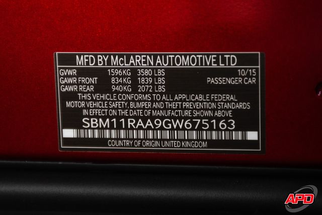 2016 McLaren 675LT 2016 McLaren 675LT