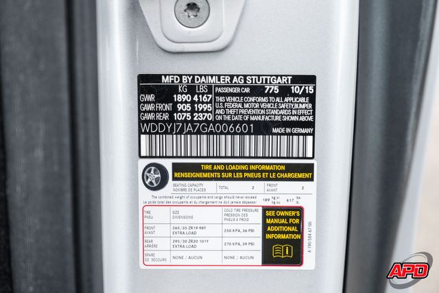 2016 Mercedes-Benz AMG GT S Renntech