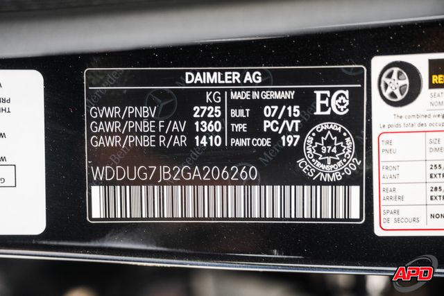 2016 Mercedes-Benz S-Class AMG S 63 2016 Mercedes-Benz S-Class AMG S 63