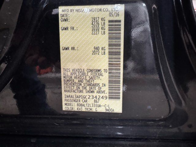 2016 Nissan Altima 2.5 SL