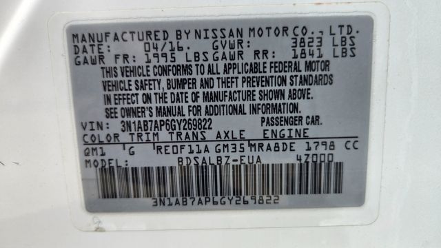 2016 Nissan Sentra S | Cullman, AL | Cullman Auto Rebuilders