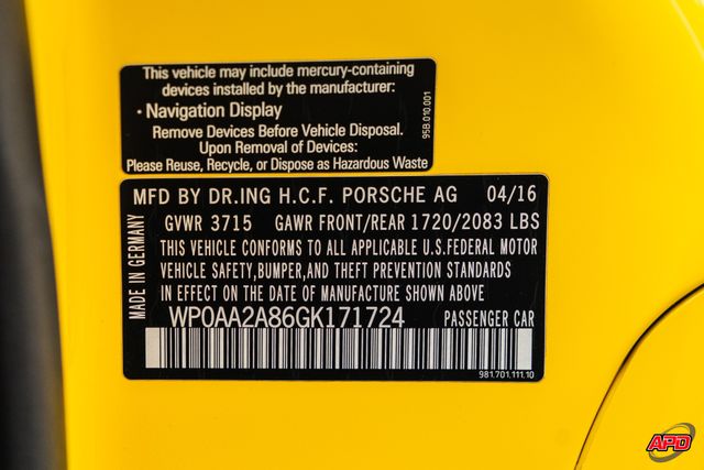 2016 Porsche Cayman Gt4 Style