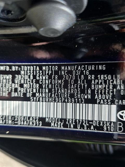 2016 Toyota Corolla S Premium 2016 Toyota Corolla S Premium