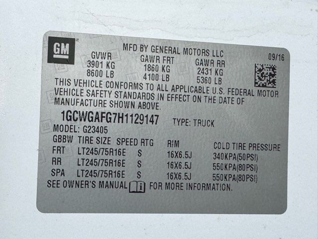 2017 Chevrolet Express 2500