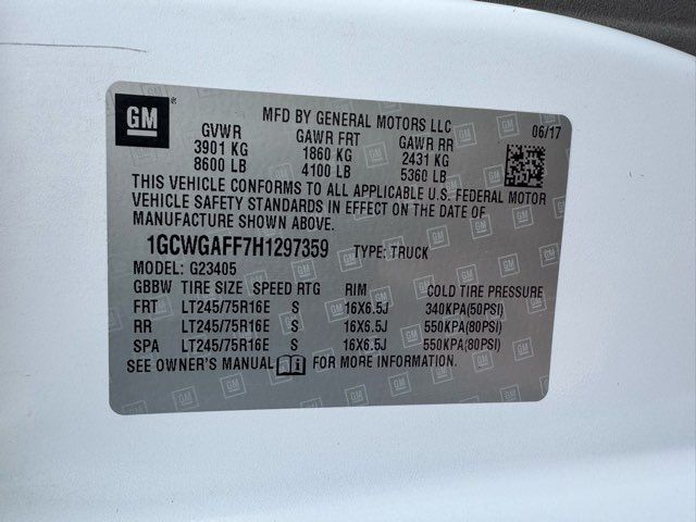 2017 Chevrolet Express 2500 