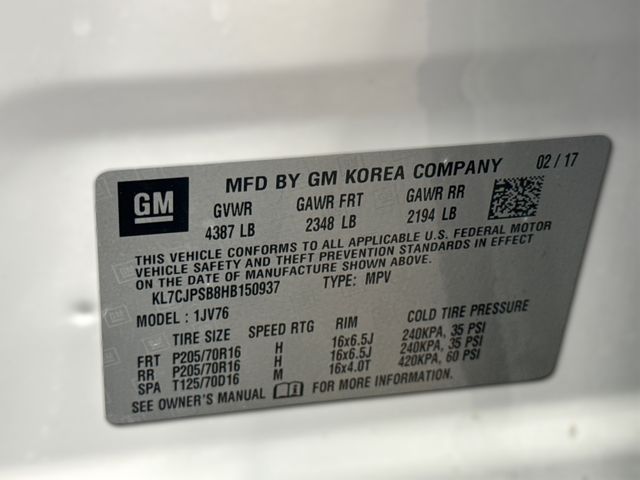 2017 Chevrolet TRAX 1LT 2017 Chevrolet TRAX 1LT