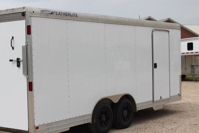 2017 Featherlite 4926 - 20 ENCLOSED CAR TRAILER ALL ALUMINUM BLACK WHEELS | CONROE, TX | SportChassis/ Featherlite Trailers of Texas