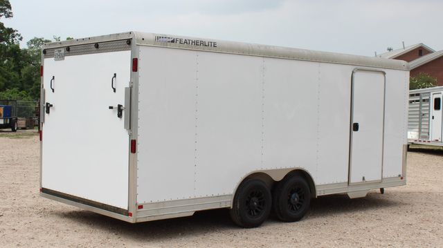 2017 Featherlite 4926 - 20 ENCLOSED CAR TRAILER ALL ALUMINUM BLACK WHEELS | CONROE, TX | SportChassis/ Featherlite Trailers of Texas