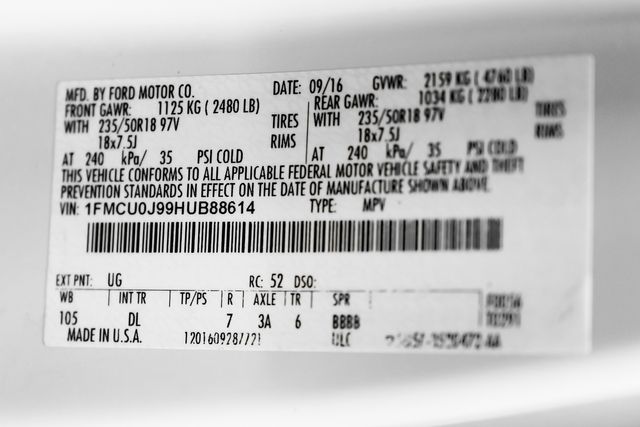 2017 Ford Escape Titanium PerfectCarfax Leather TowPackage | Dallas, TX | Stevens Motor Company LLC