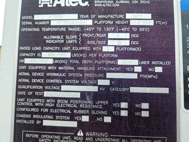 2017 Ford F550 AT37G 42FT TELESCOPING AND ARTICULATING 4X4 BUCKET TRUCK 6.7 POWERSTROKE | Irving, TX | Pinnacle Trucks 2017 Ford F550 AT37G 42FT TELESCOPING AND ARTICULATING 4X4 BUCKET TRUCK 6.7 POWERSTROKE | Irving, TX | Pinnacle Trucks
