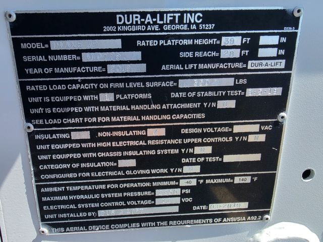 2017 Ford F550 TELESCOPING AND ARTICULATING BUCKET TRUCK DURALIFT DTAXS39 44FT REACH | Irving, TX | Pinnacle Trucks 2017 Ford F550 TELESCOPING AND ARTICULATING BUCKET TRUCK DURALIFT DTAXS39 44FT REACH | Irving, TX | Pinnacle Trucks