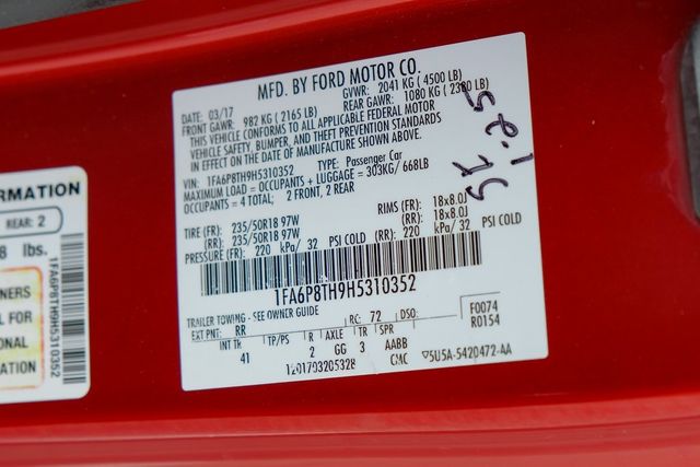 2017 Ford Mustang EcoBoost Premium AFTERMARKET WHEELS TURBO LEATHER 2017 Ford Mustang EcoBoost Premium AFTERMARKET WHEELS TURBO LEATHER