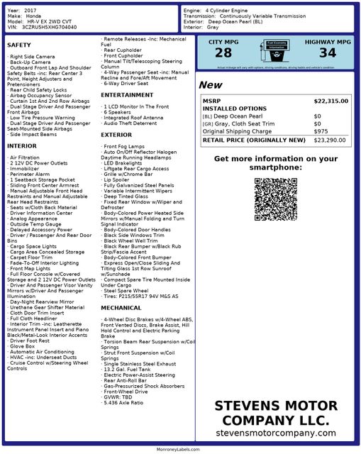 2017 Honda HR-V EX | Dallas, TX | Stevens Motor Company LLC