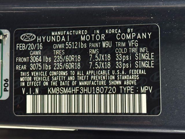 2017 Hyundai SANTA FE SE