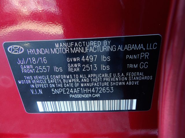 2017 Hyundai SONATA Base | Dalton, GA | Paniagua Auto Mall 