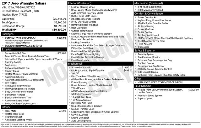 2017 Jeep Wrangler Sahara
