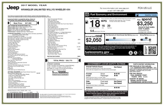 2017 Jeep Wrangler Unlimited Willys Wheeler | Addison, TX | Mr Car Guys