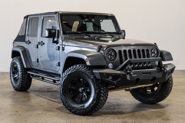 2017 Jeep Wrangler Unlimited Sport S 4X4, LIFTED,BUMPERS,WHEELS,65K | Carrollton, TX | Texas Vehicle Exchange