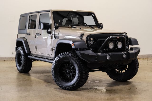 2017 Jeep Wrangler Unlimited Sport 4X4, HARDTOP, LIFTED, 37K MILES | Carrollton, TX | Texas Vehicle Exchange