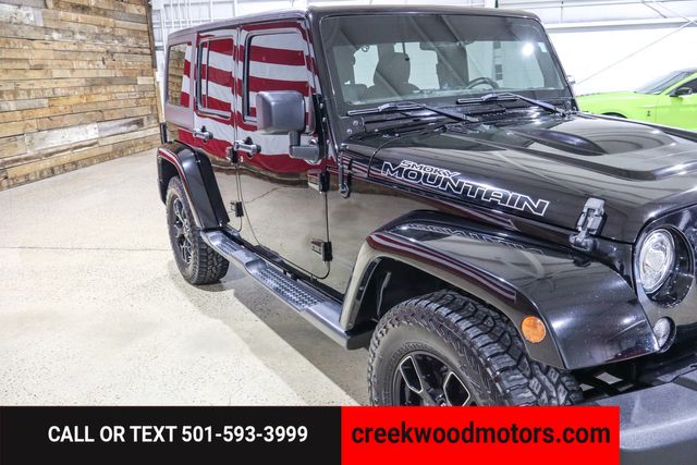 2017 Jeep Wrangler Unlimited Smoky Mountain 4x4 V6 Manual Hardtop Financing