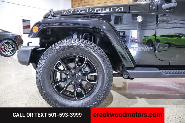 2017 Jeep Wrangler Unlimited Smoky Mountain 4x4 V6 Manual Hardtop Financing
