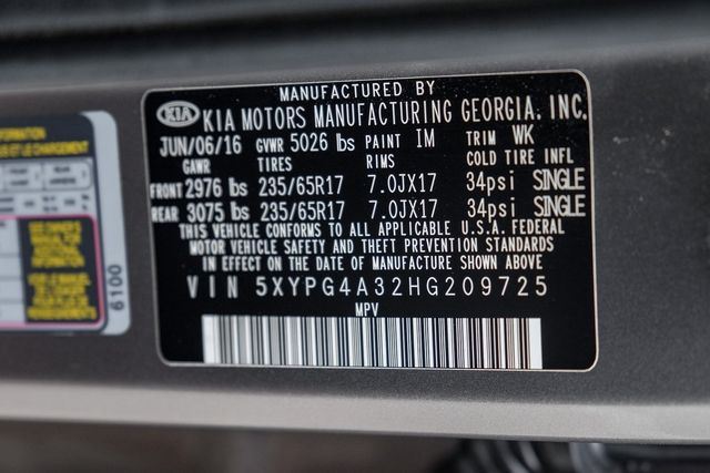 2017 Kia Sorento LX BT Backup Cam Rear Air USB XM Alloy Wheels Aux 2017 Kia Sorento LX BT Backup Cam Rear Air USB XM Alloy Wheels Aux